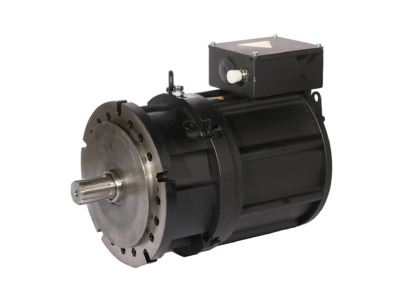 Injection molding machine glue melting reduction motor